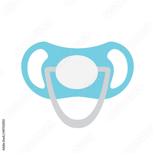 baby pacifier, soother icon- vector illustration