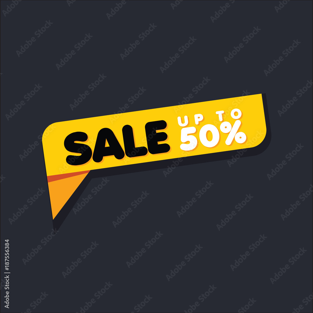 Sale Up to 50% Label Vector Template Design Sale Up to 50% Label Vector Template Design