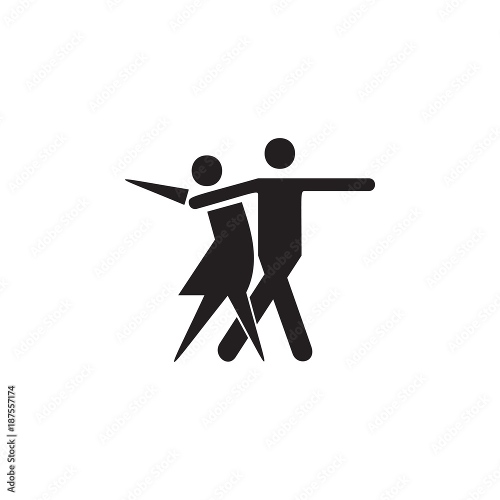 sport dance icon. Dance elements. Premium quality graphic design icon. Simple love icon for websites, web design, mobile app, info graphics