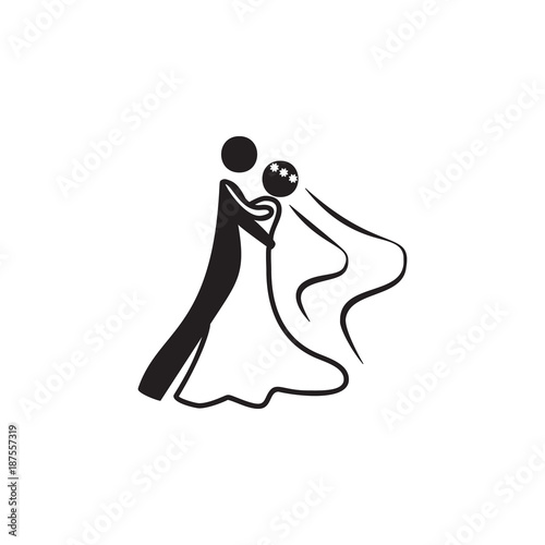 a wedding dance icon. Dance elements. Premium quality graphic design icon. Simple love icon for websites  web design  mobile app  info graphics