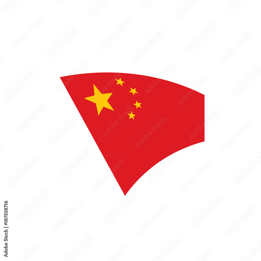 China flag, vector illustration China flag, vector illustration