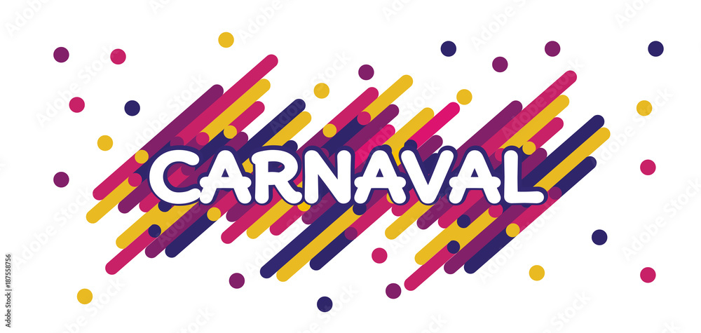 Carnaval modern background vector. Portuguese language. Confetti festive colorful carnival illustration. Carnaval modern background vector. Portuguese language. Confetti festive colorful carnival illustration.