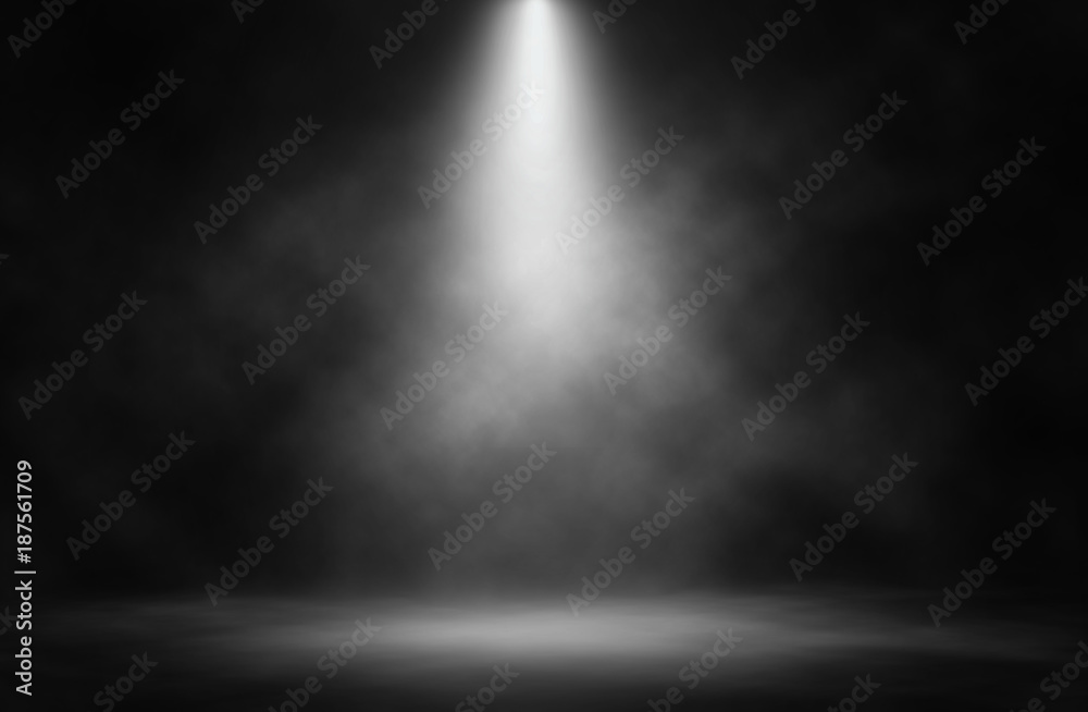 Stage white smoke spotlight background. Stock Photo | Adobe Stock
