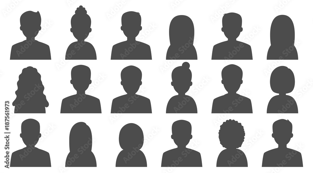 Group of working people men and women icons Group of working people men and women icons