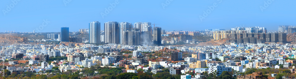 Hyderabad, INDIA - December 16 : Hyderabad is the fourth most populous city and sixth most populous urban agglomeration in India, on December 16,2015 Hyderabad, India