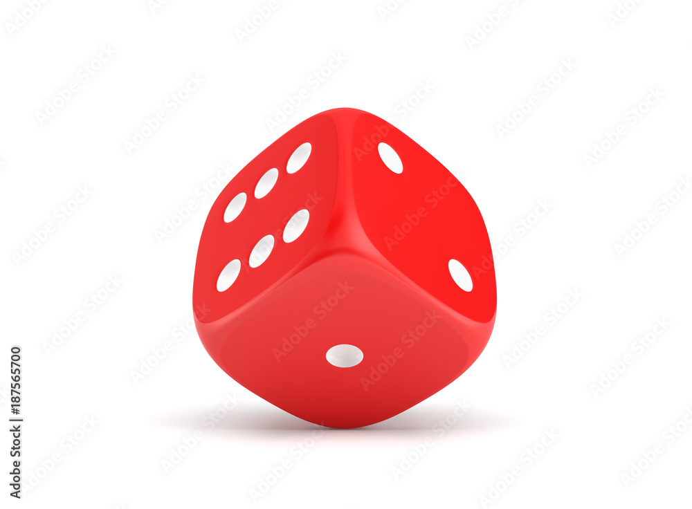 3d rendering of red dice isolated on a white background 3d rendering of red dice isolated on a white background