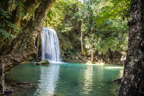 Erawan waterfalls in Kanchanaburi  Thailand