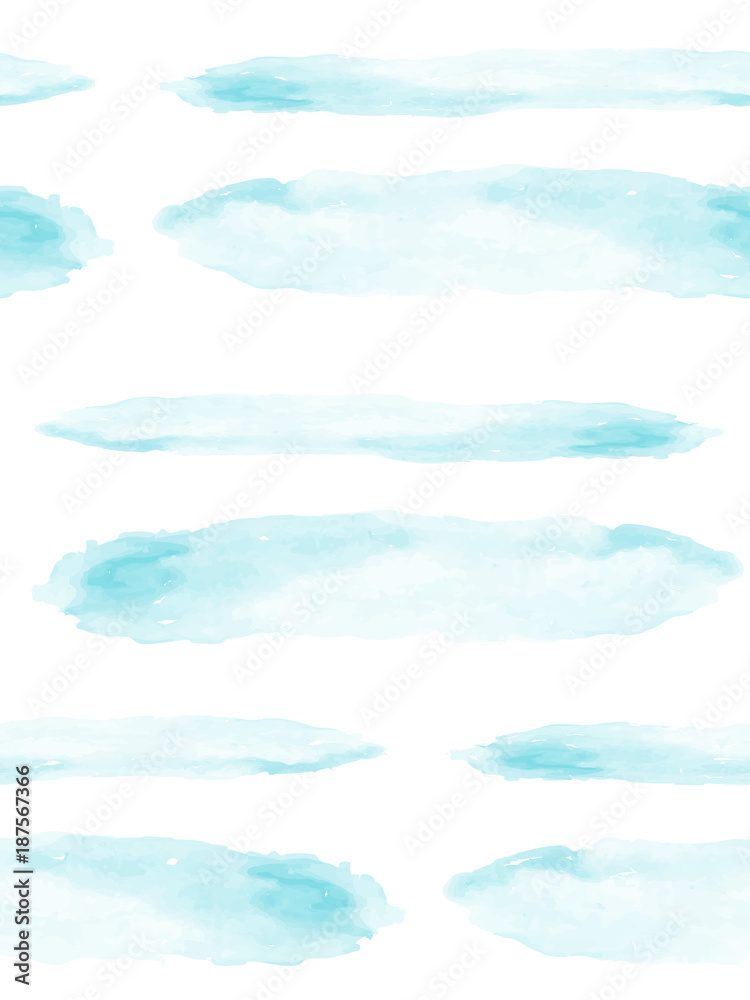 Watercolor seamless vector pattern