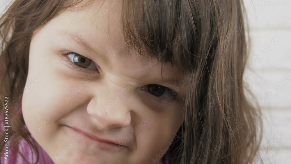 Angry child. Portrait of an angry little girl. Angry child. Portrait of an angry little girl.