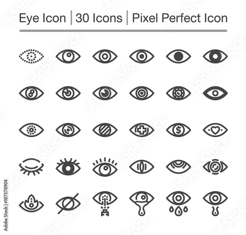 eye line icon,editable stroke,pixel perfect icon