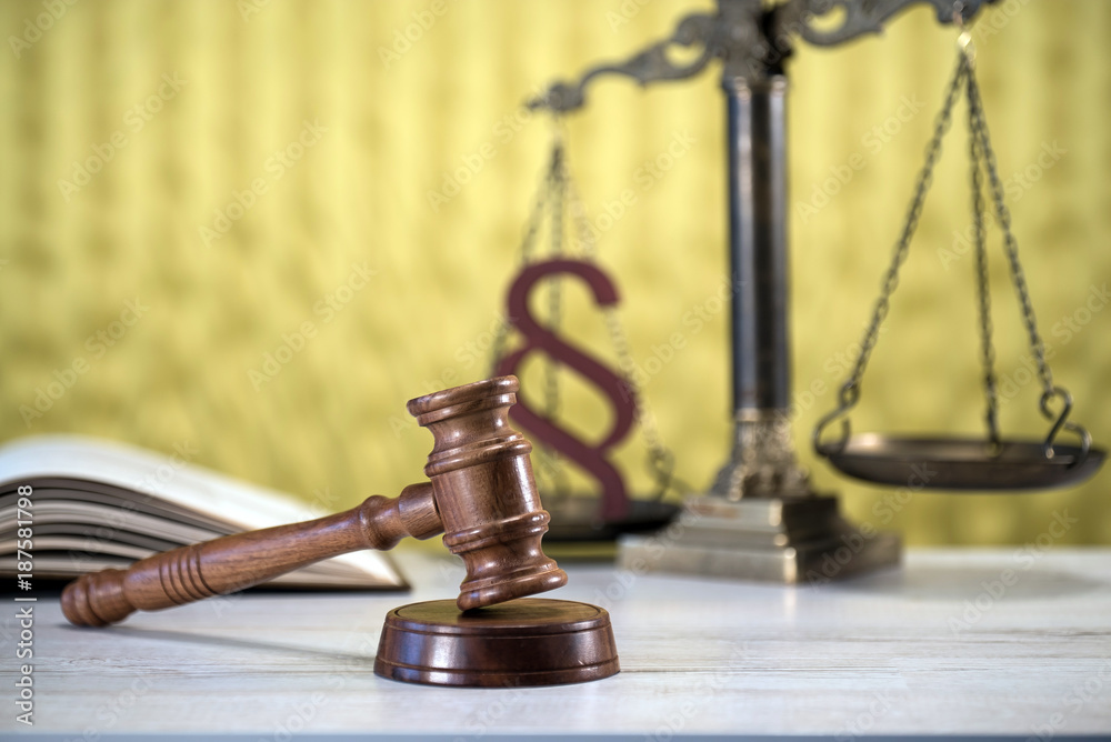 Law symbols. Court theme Law symbols. Court theme
