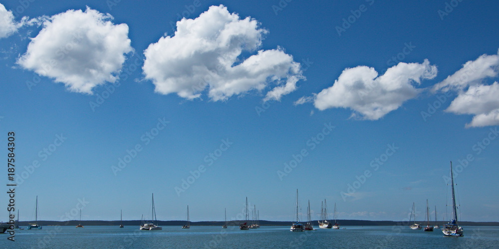 Clouds at the beach in Cienfuegos in Cuba
