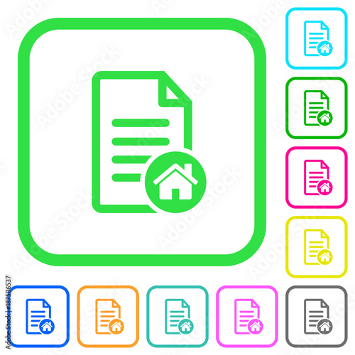 Default document vivid colored flat icons