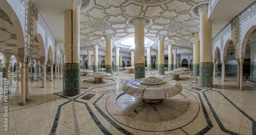 Moschee Hassan II Casablanca Innen Panorama photo