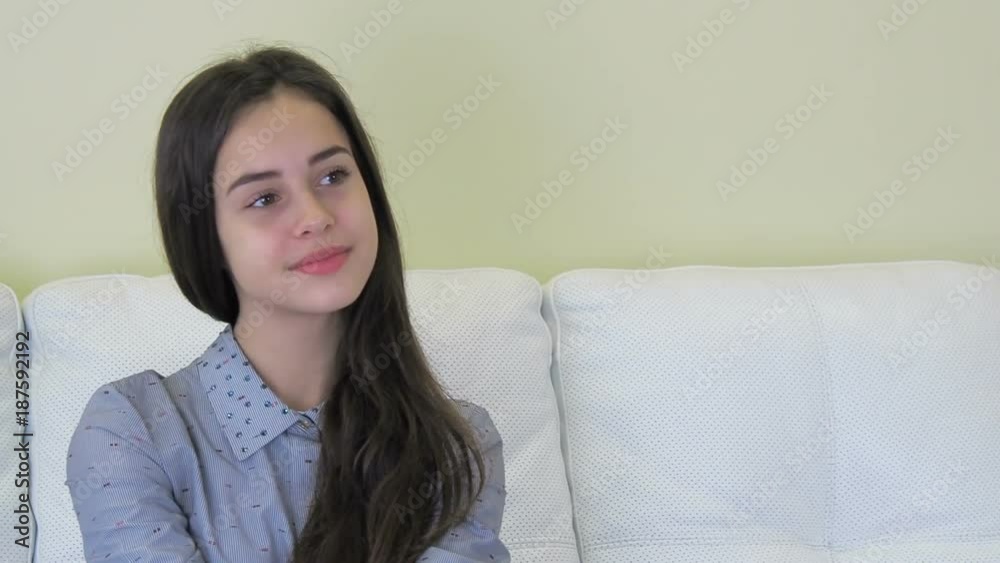 Portrait of a beautiful teenage girl. Happy girl smiling. Portrait of a beautiful teenage girl. Happy girl smiling.