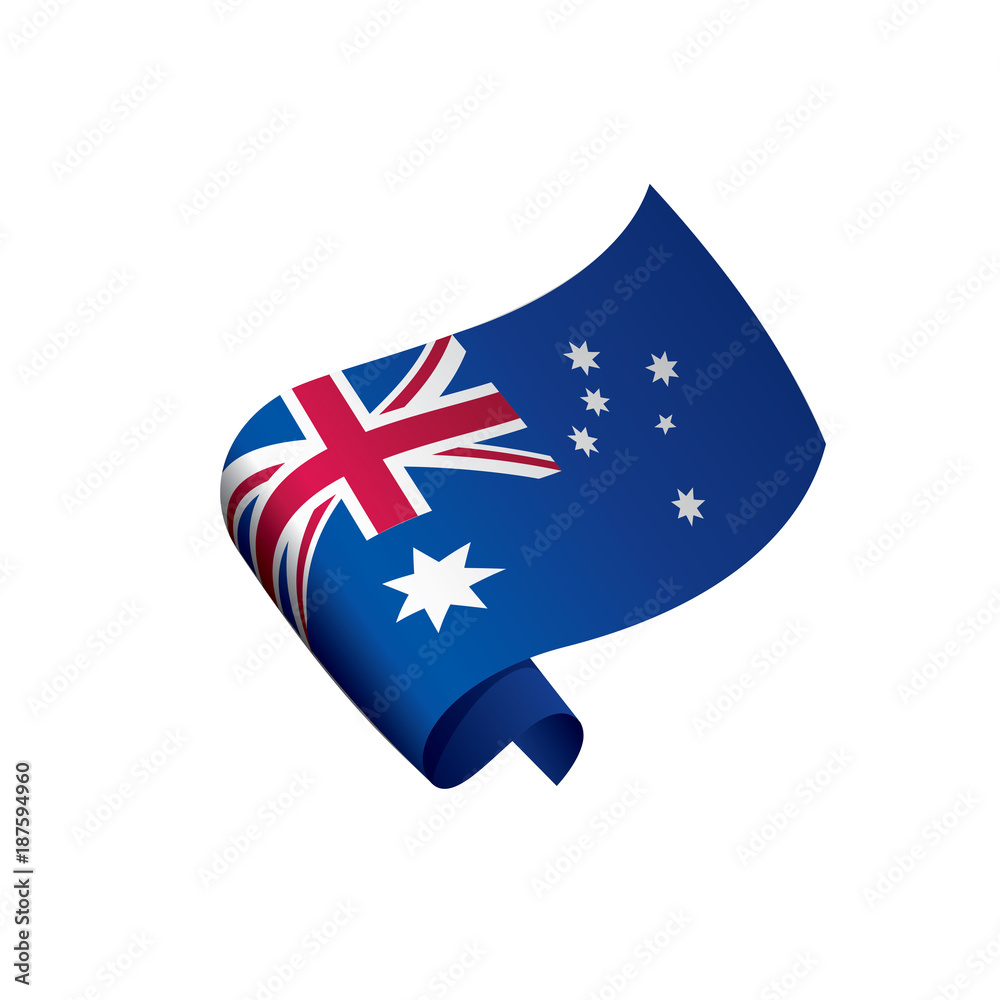 Australia flag, vector illustration Australia flag, vector illustration