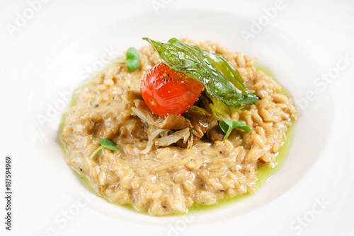 italian risotto with mushrooms