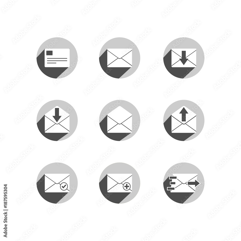 Mail icon. Vector Illustration Mail icon. Vector Illustration