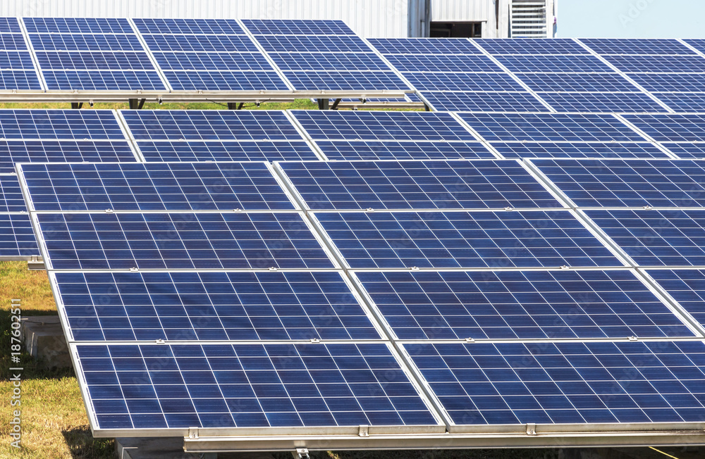rows array of polycrystalline silicon solar cells in solar power plant use light energy to generate electricity alternative renewable energy from the sun rows array of polycrystalline silicon solar cells in solar power plant use light energy to generate electricity alternative renewable energy from the sun