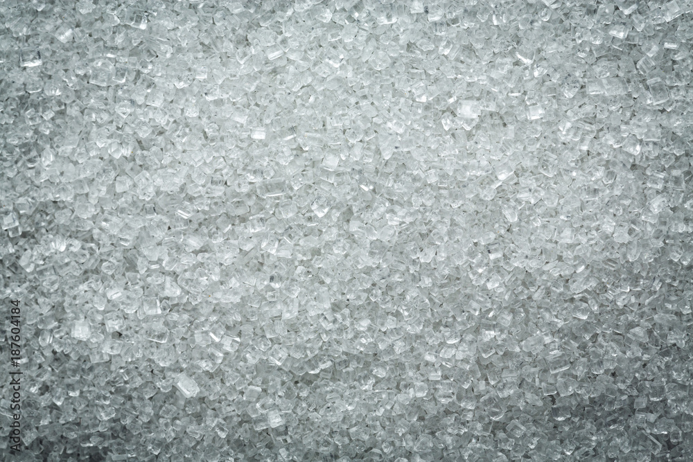 Fine granulated sugar macro background