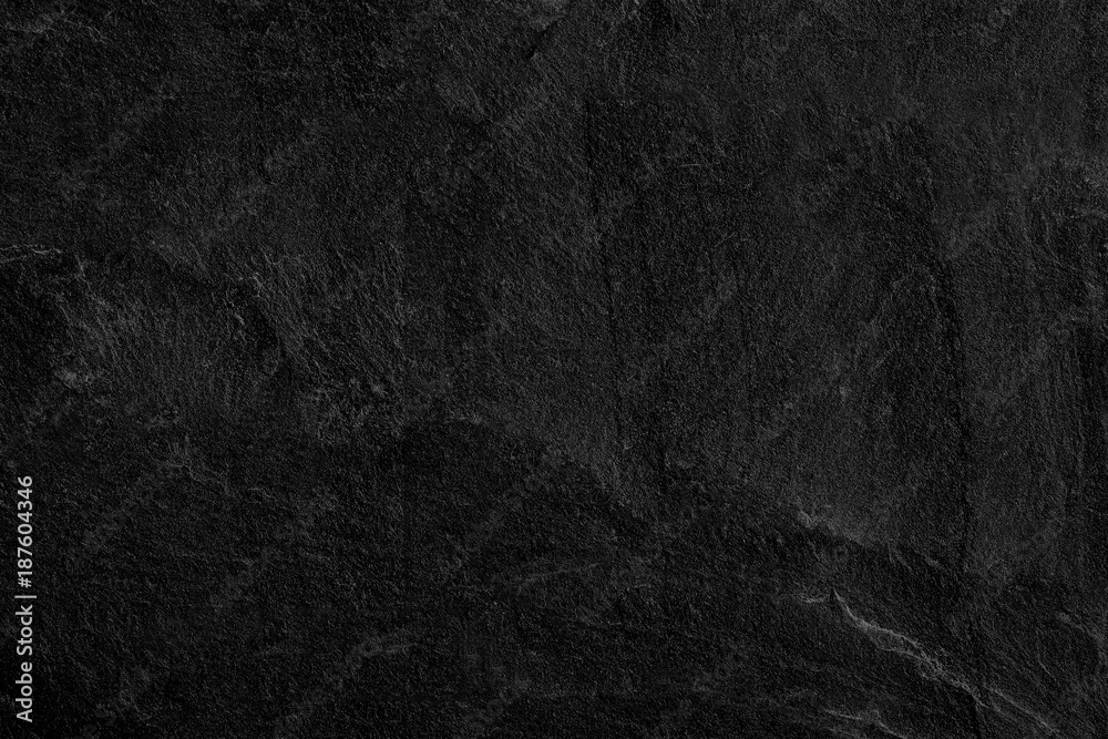 Fototapeta premium Dark grey black slate background or texture.