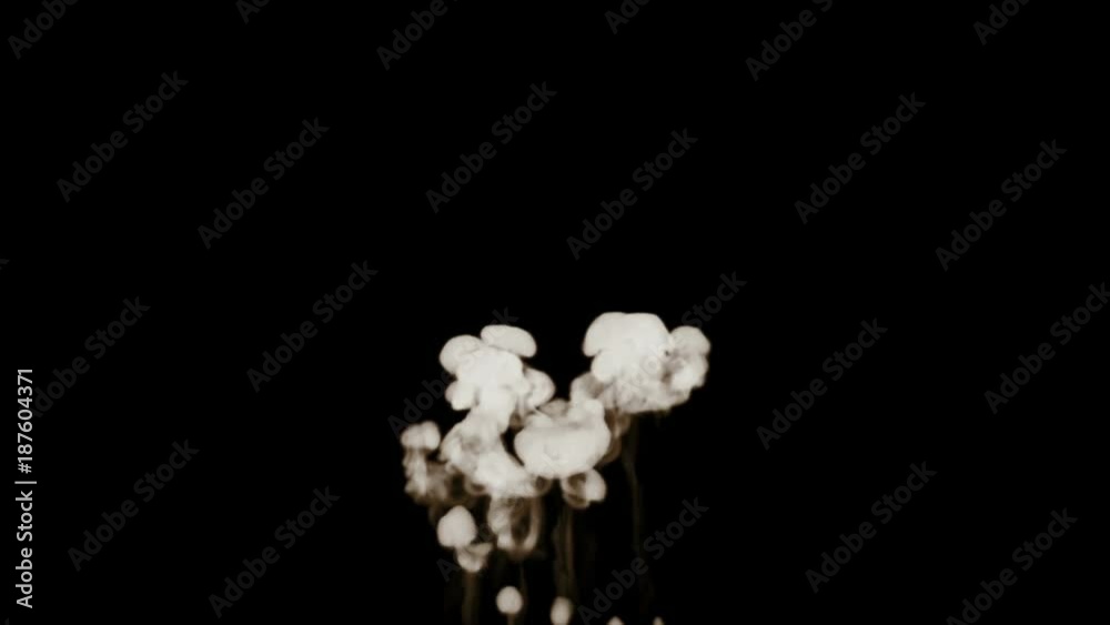 Smoke streams in slow motion. A lot of smoke flows Isolated on black background with backlit and ready for compositing for visual effects. For transparency use mode screen. V31 Smoke streams in slow motion. A lot of smoke flows Isolated on black background with backlit and ready for compositing for visual effects. For transparency use mode screen. V31