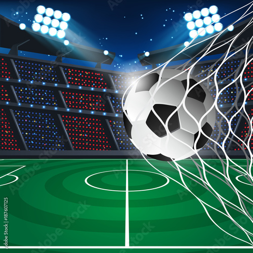 Abstract Sport Soccer Background with Space for text and Design. Champions League Team Vector Background