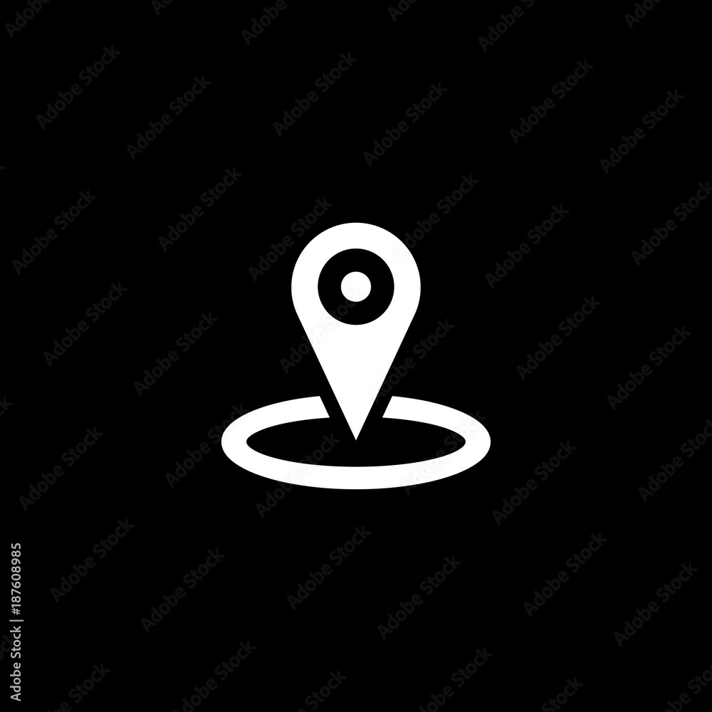 Map pin vector icon Map pin vector icon
