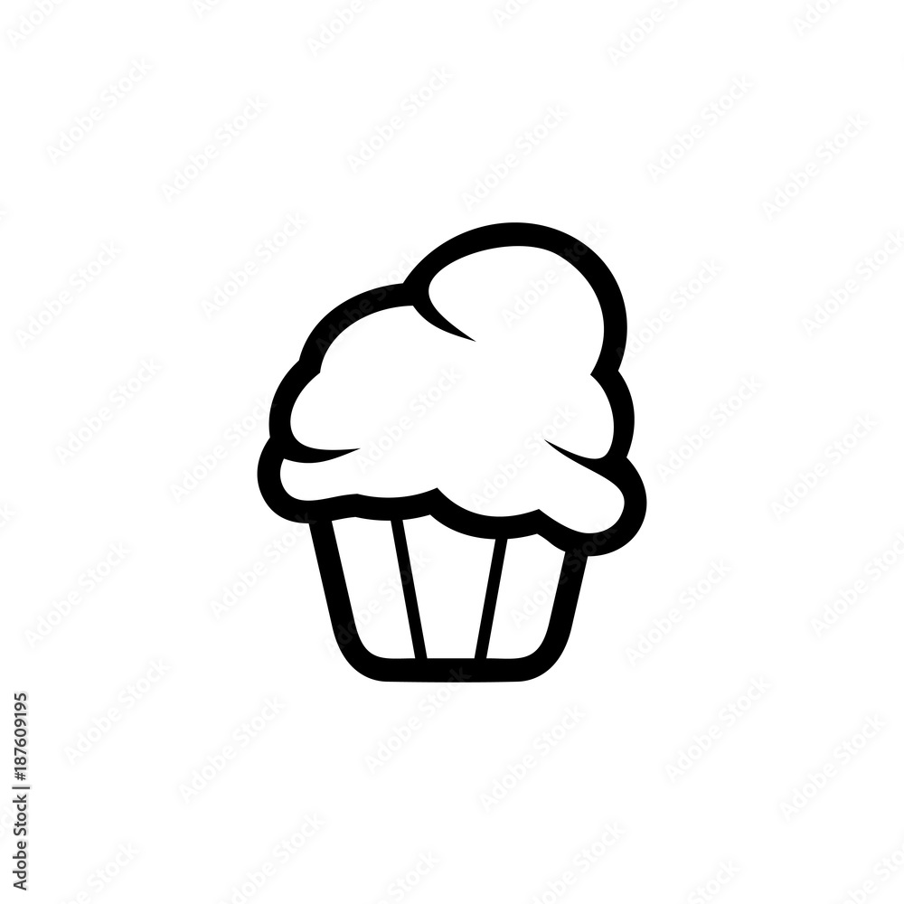 Chocolate cake vector icon Chocolate cake vector icon