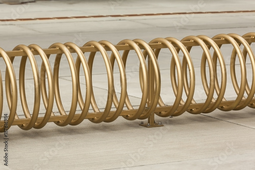 Photography Bicycle Rack in Golden Color