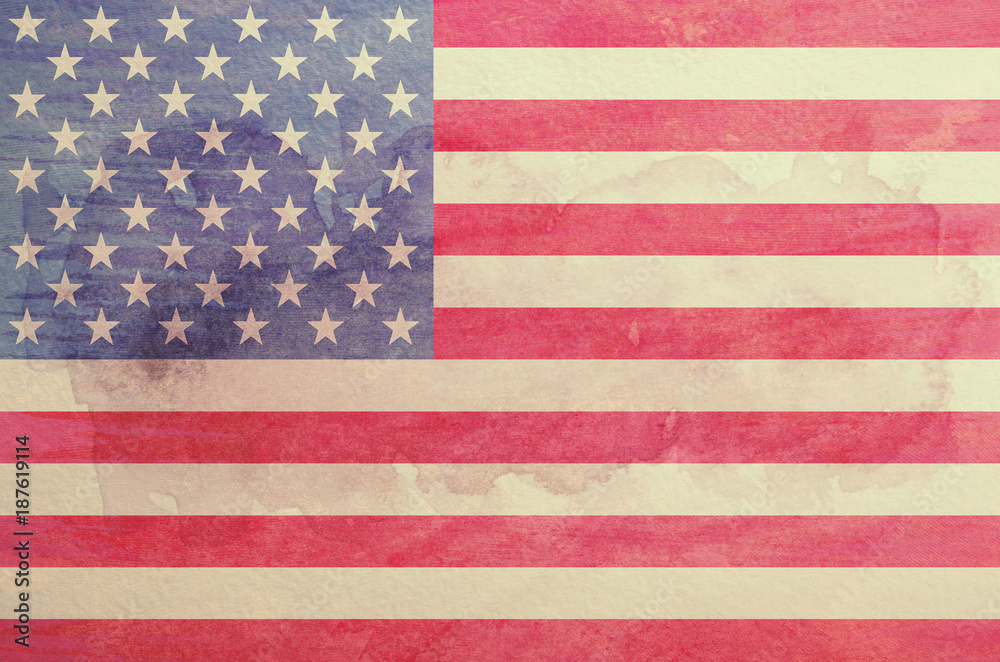 Fototapeta premium Grunge USA Flag