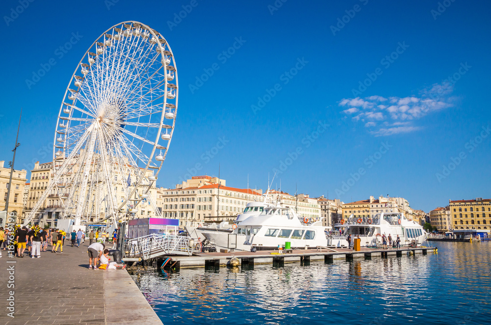 Old port in Marseille, France