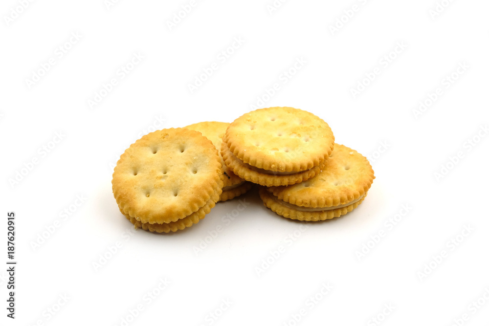 cracker on white background cracker on white background