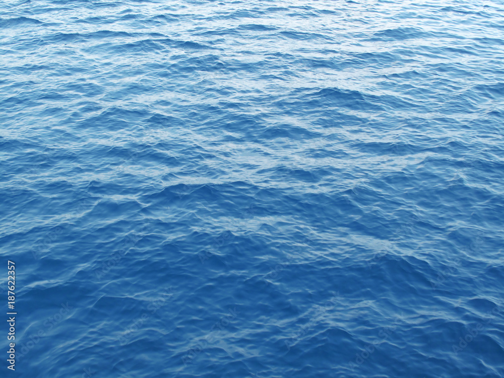 blue sea water, close-up nature background