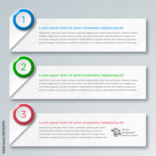 Infographics Web Banner & Label Design 