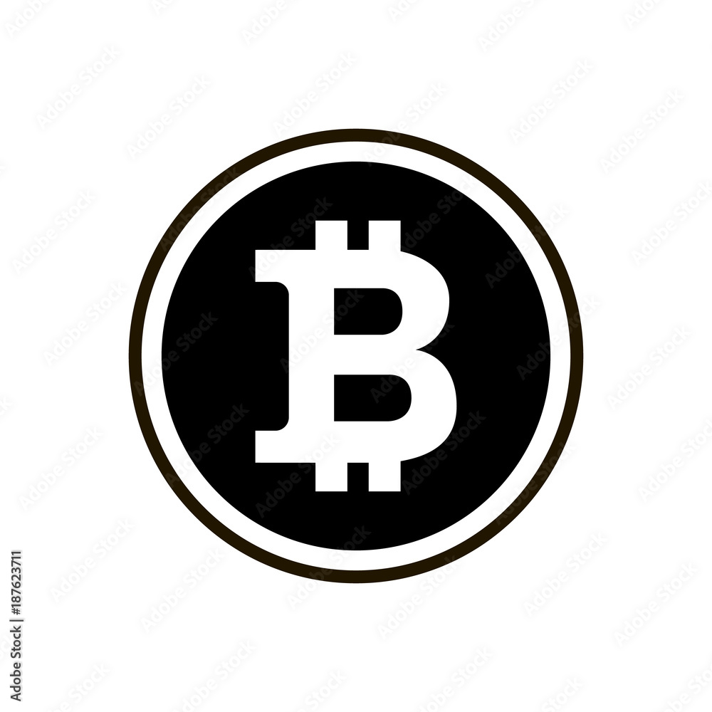 Bitcoin sign icon for internet money. Crypto currency symbol and coin image for using in web projects or mobile applications. Blockchain based secure cryptocurrency. Isolated vector illustration. Bitcoin sign icon for internet money. Crypto currency symbol and coin image for using in web projects or mobile applications. Blockchain based secure cryptocurrency. Isolated vector illustration.