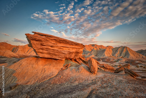 Sunrise at Toadstool Geologic Park in northwestern Nebraska