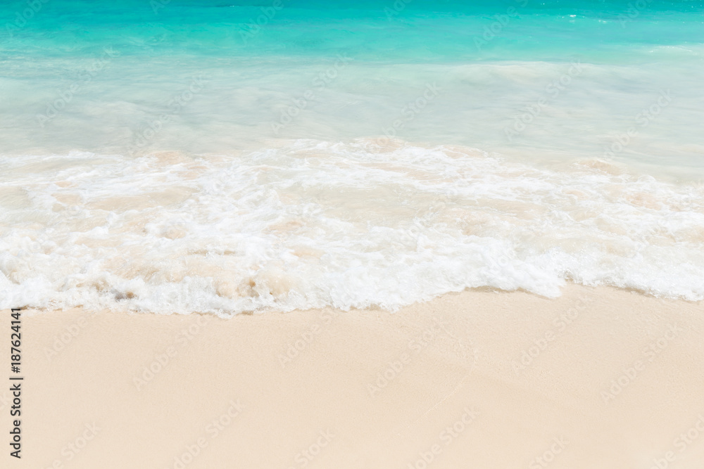 Wave of the sea on the sand beach Wave of the sea on the sand beach