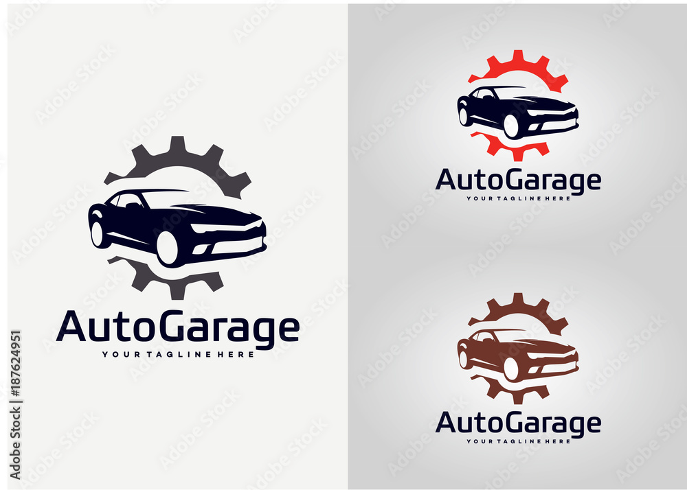 Auto Garage Logo Template Design Vector, Emblem, Design Concept, Creative  Symbol, Icon Stock Vector