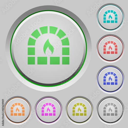 Stone oven push buttons