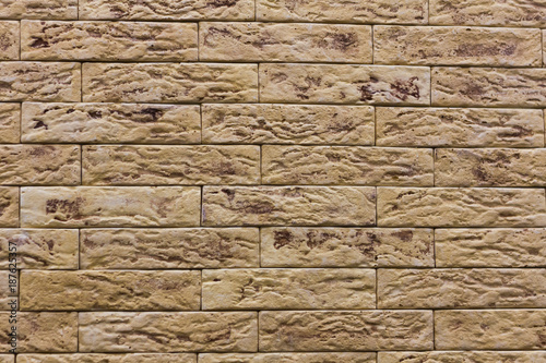 Beige background siding, stone texture tiles