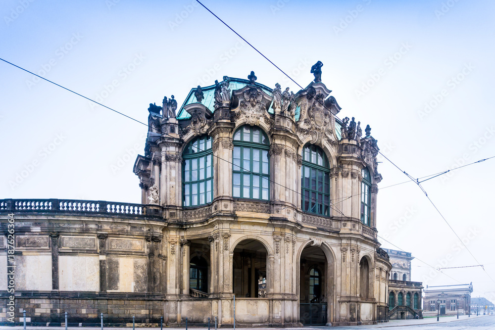 Baroque building Zwinger in Dresden, Germany
