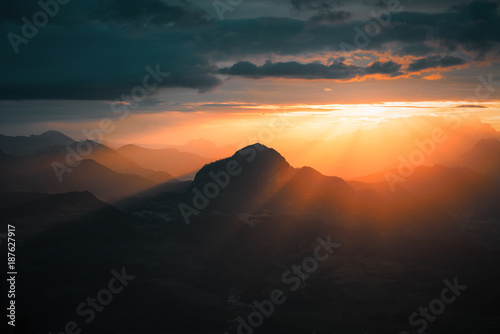 Sonnenaufgang in Bayerns Bergen photo