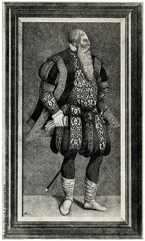 Obraz premium Gustav I of Sweden (from Spamers Illustrierte Weltgeschichte, 1894, 5[1], 315)