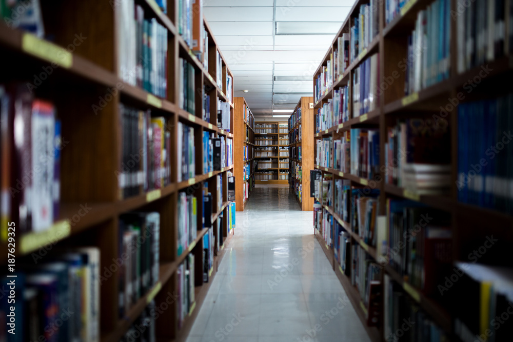 Books on Bookshelves in public libery. Books on Bookshelves in public libery.