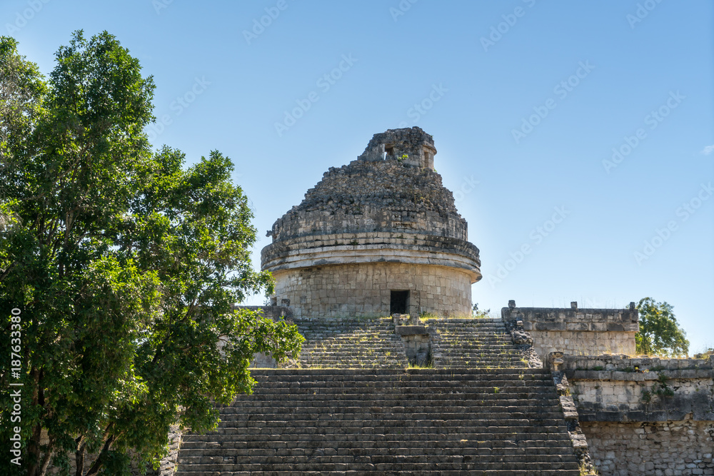 Historic ruins of Mayan observatory