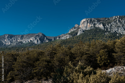 The night comes on the Verdon Gorge