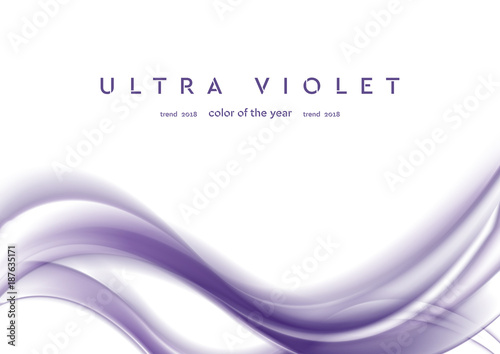 Ultra violet glowing shiny waves abstract background