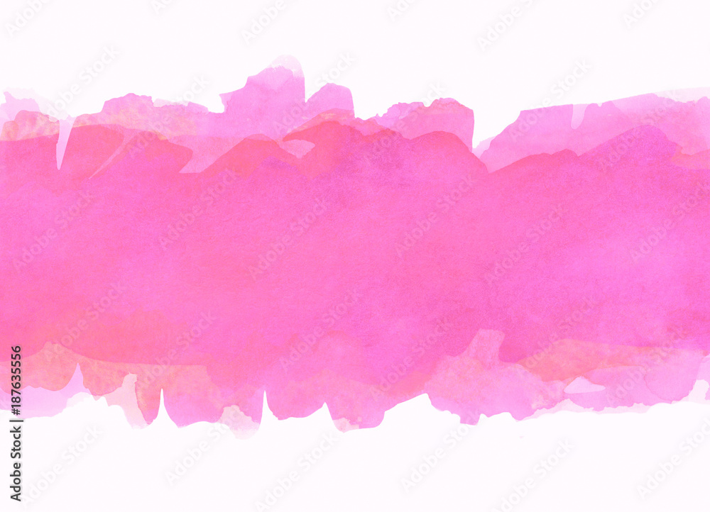 pink roseate watercolor strip multilayered