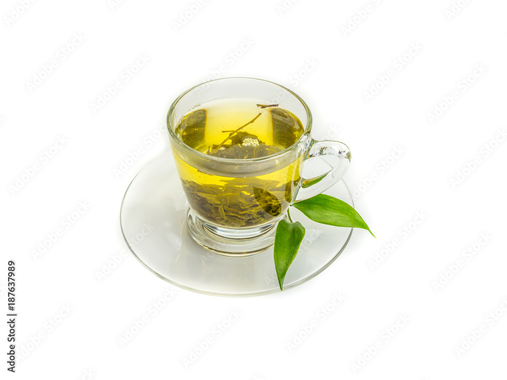 Sencha Grüntee isoliert Sencha Grüntee isoliert